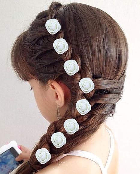 Buy Glan 24 Pcs Flower Hair Pins Hair Clips For Women Wedding Hair