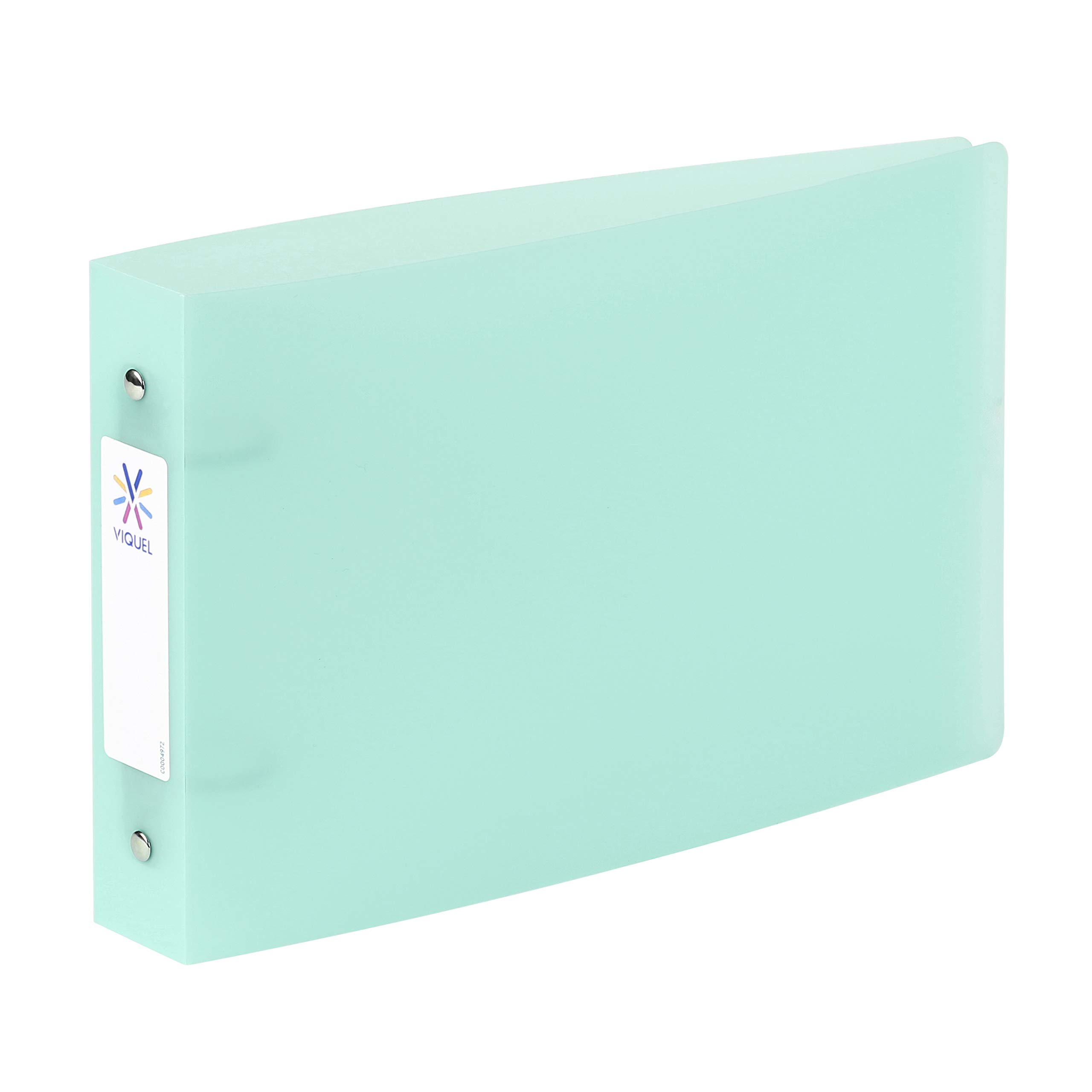 Viquel - Bristol Index Folder with Identification Labels - 2 Rings - A5 Size (25x16.5cm) - Green
