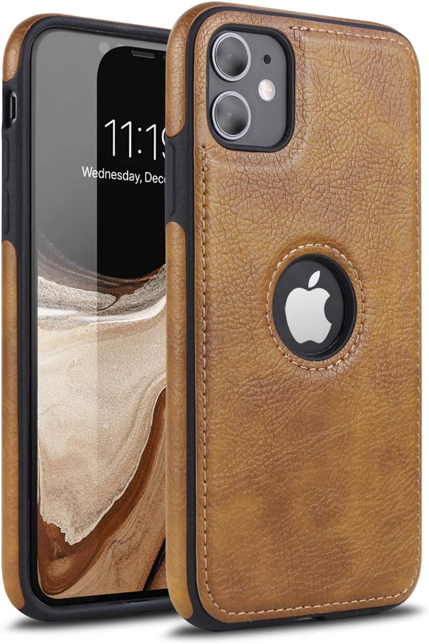 Excelsior Back Cover for iPhone 11 (Flexible|PU Leather, Silicone|Brown)
