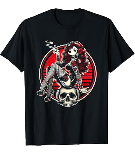 Amazon.com: Horror Pinup Sexy Goth Girl Burlesque - Psychobilly