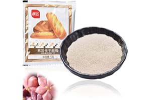 20 Bags Bread Yeast Active Dry Yeast High Glucose Tolerance Kitchen Baking Supplies for Bread Making (5g/Bags)