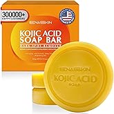 Kojic Acid Soap Dark Spot Remover: 3 Pack Turmeric Soap Bars with Vitamin C/Retinol/Collagen/Hyaluronic Acid - Moisturizing for Body & Face/Acne Scars/Melasma/Uneven Skin Tone