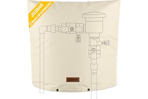 JIUBAR Backflow Preventer Cover Insulated Pouch -JIUBRA 24" W x 24" H Outdoor Pressure Reducing Value Cover ,Winter Water Sprinkler Valve Cover Insulated ,Well Pump Covers Protects from Severe Snow.