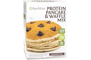 BariWise Protein Pancake & Waffle Mix, Chocolate Chip, 15g Protein, Low Sugar (7ct)