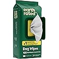 Earth Rated Pet Wipes for Dogs and Cats, Hypoallergenic, 3-in-1 Cleaning, Deodorizing and Hydrating, for Grooming Paws, Body
