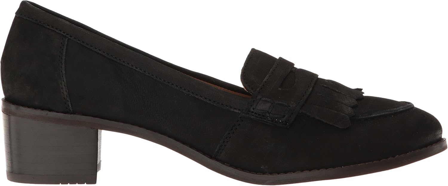 dune black loafers women's