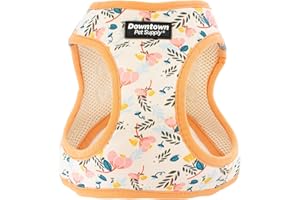 Downtown Pet Supply Step in Dog Harness for Small Dogs No Pull, X-Small, Floral - Adjustable Harness with Padded Mesh Fabric 