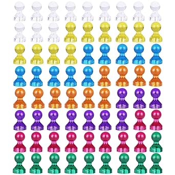 CODIRATO 72 PCS Push Pin Imanes, Magnético Chinchetas Color Fuerte ...