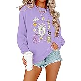 ALLTB Magical Sweatshirt for Women Princess Shirt Funny Magic Graphic Pullover Family Vacation Long Sleeve Tops
