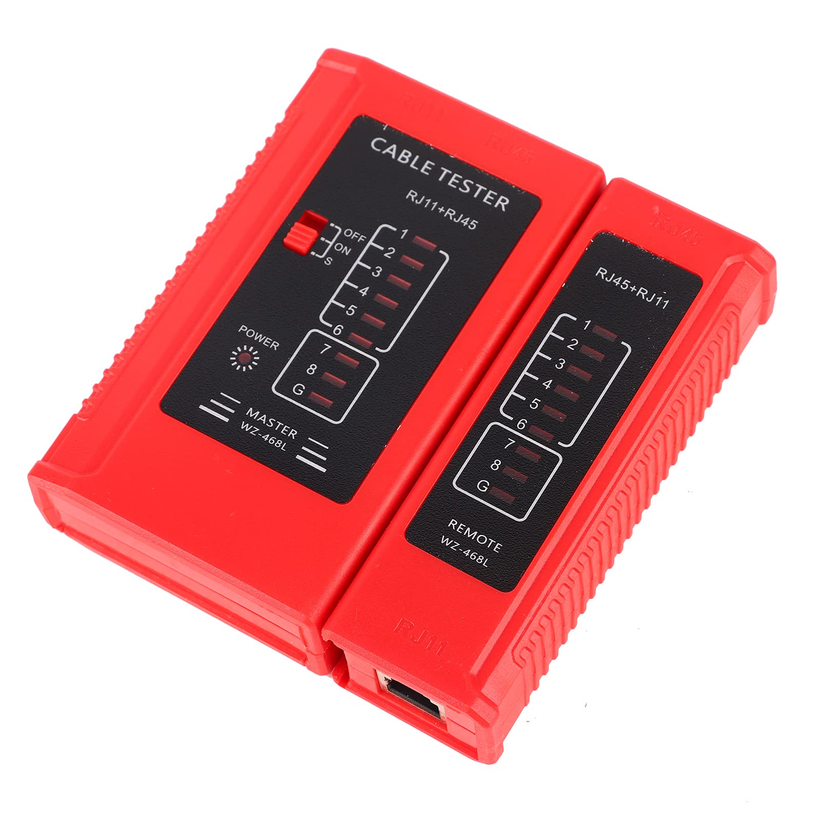 Akozon Network Cable Tester WZ-468 RJ45 and RJ11 Ethernet LAN Network Test Tool