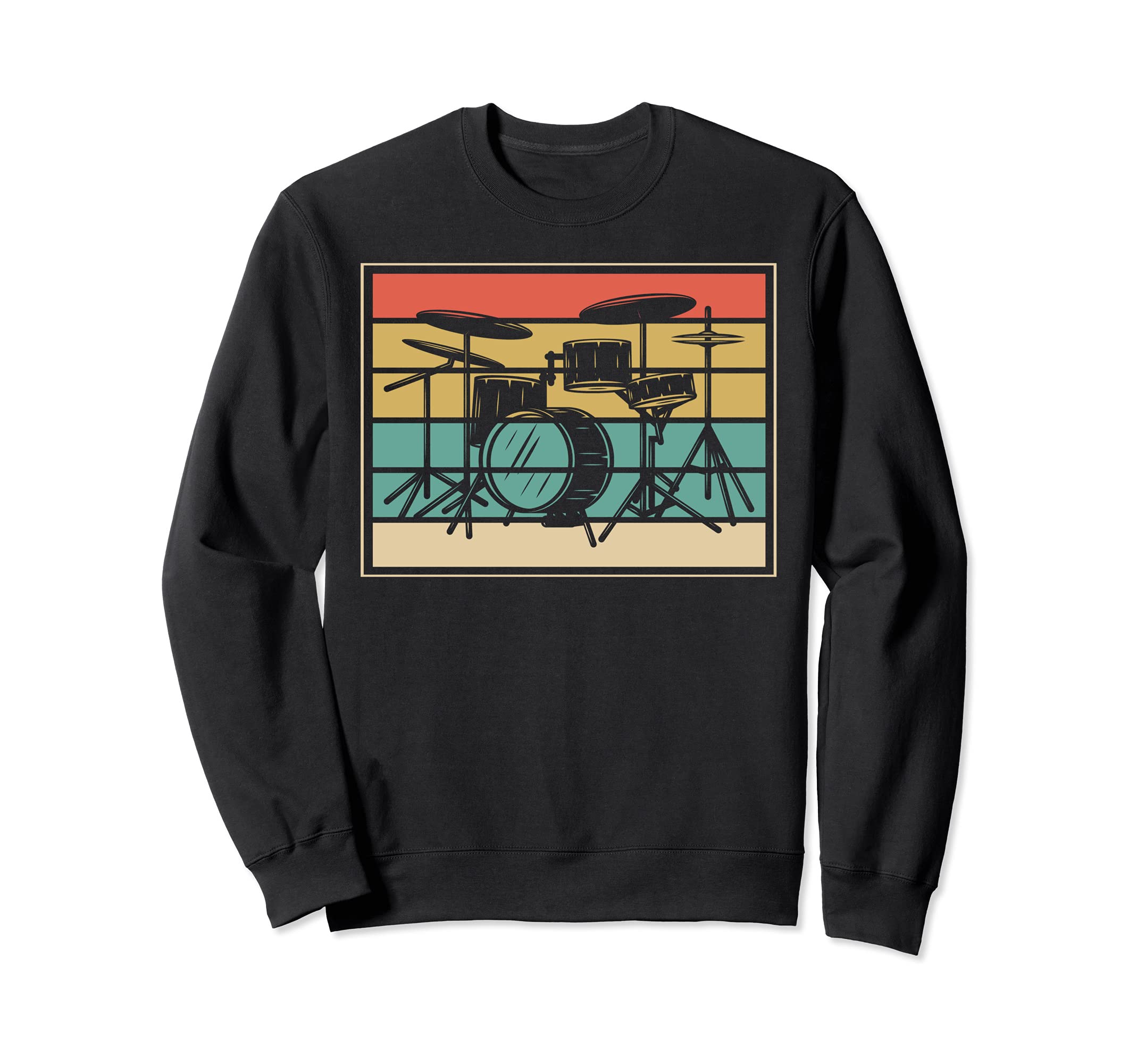 Retro Drum Set Drummer Music Percussion Drums Player Drums Sweatshirt