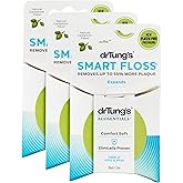 DrTung's Smart Floss - Natural Floss, PTFE & PFAS Free Floss, Gentle on Gums, Expands & Stretches, BPA Free Floss - Natural D