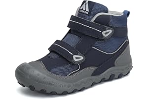 Mishansha Kids Water Resistant Hiking Boots, Boys Girls Anti Collision Anti-Skid Athletic Outdoor Adventure Trekking Shoes