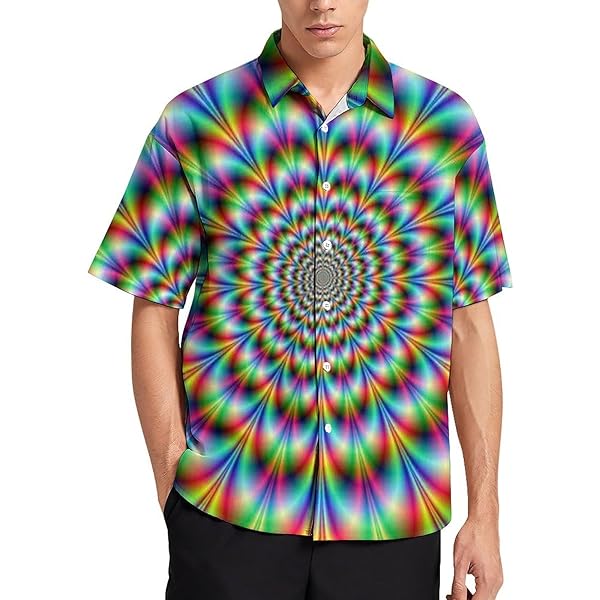 Amazon.com: Xissazri Optical Illusion Trippy Shirt Focus