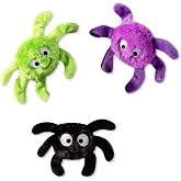 Fringe Studio, Creepy CRAWLY Spiders, Small Plush Dog Toy 3PCS Set, PetShop Collection (289479)