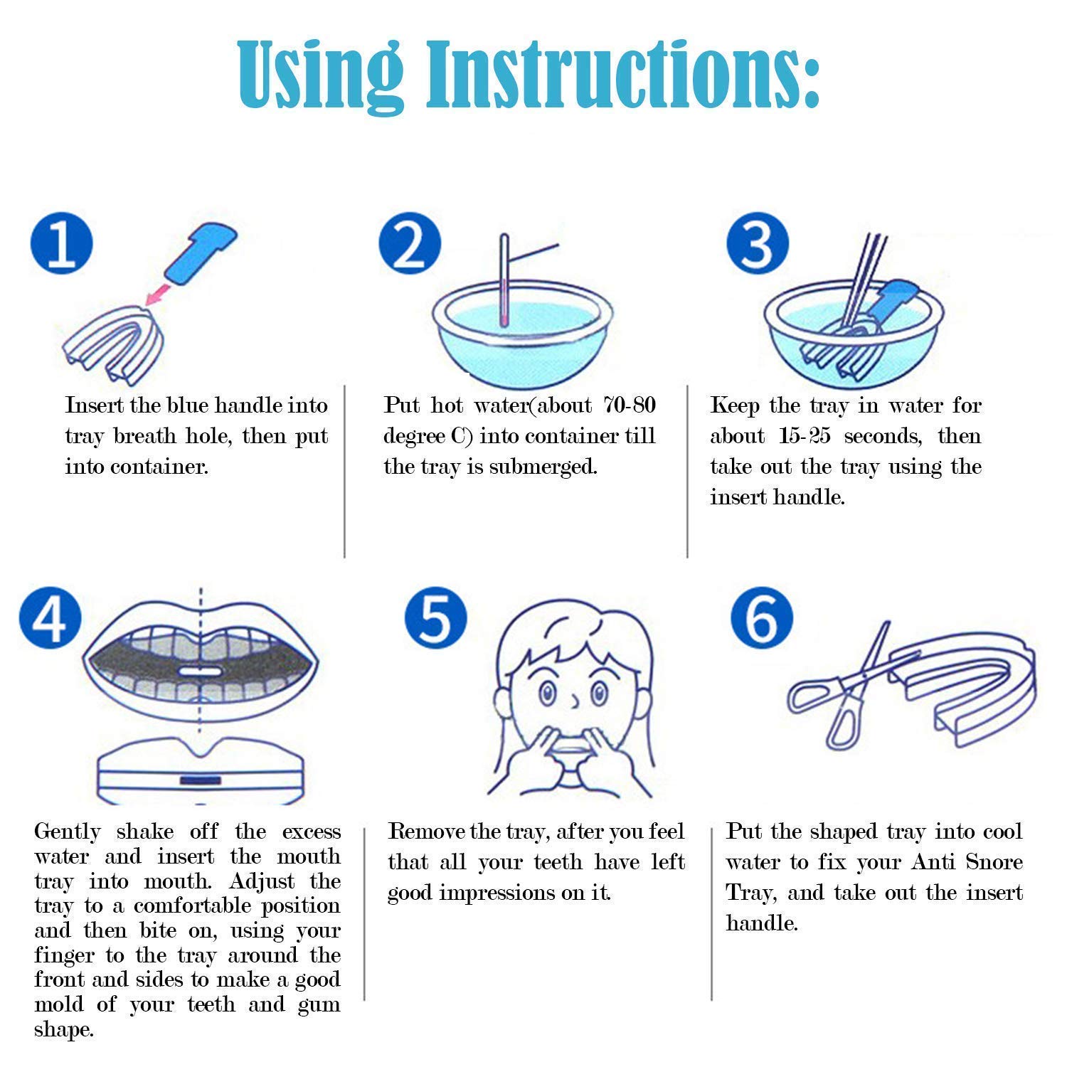 HD HOUDELL Sport Mouth Guard - Upper and Lower Brace - Teeth Grinding Guard - 4 Pack - with Storage Case : Beauty