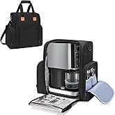 Yarwo Ice Cream Maker Carrying Case Compatible with Ninja CREAMi NC301 NC300 NC299AMZ, Portable Insulated Storage Bag with Shoulder Strap for Frozen Treat Maker and Kitchen Essentials (Bag Only)