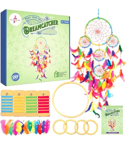 Amazon.com: Peachy Keen Crafts Dream Catcher Kit for Kids & Teens