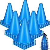 Syhood 30 Pack 7 Inch Traffic Cones Plastic Training Agility Marker | Mini, Practice for Sports Soccer, Football, Basketball, Field Training, Indoor and Outdoor Sports Games Practice Equipment