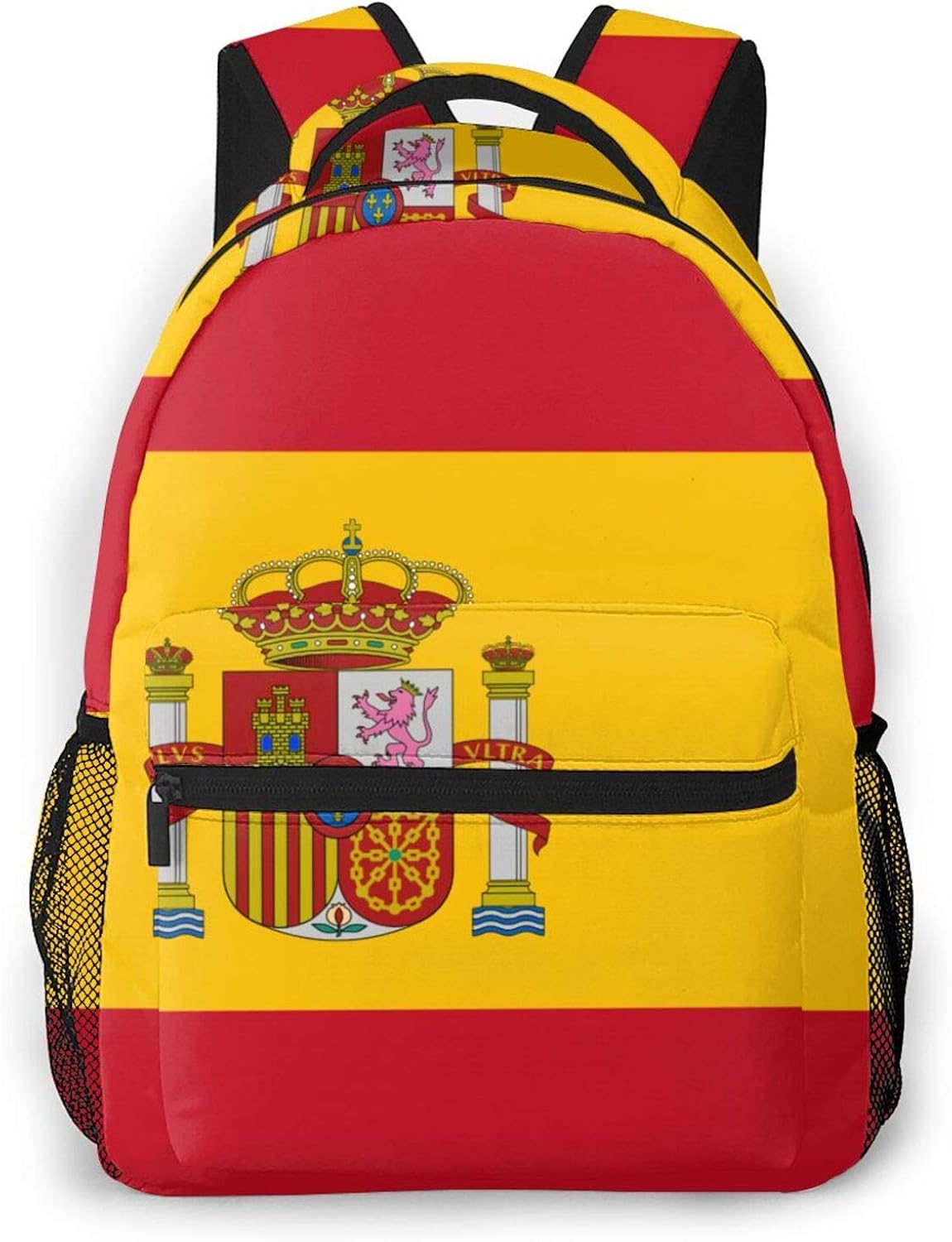Flag of Spain Campus Backpack Daypack Travel Bags Multipurpose