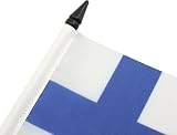 AZ FLAG Finland Table Flag 5x8 in Polyester Desk Flag with Pole & Base view 4