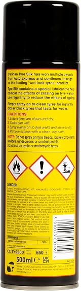 CarPlan Tyre Slik TYS500 Tyre Slik – Wet Look Tyre Spray view 2