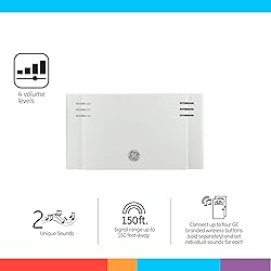 GE Wireless Kit, Battery-Operated, 2 Melodies, 1