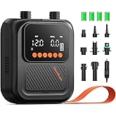 Rechargeable Paddle Board Pump, 2025 Portable SUP Air Pump with Dual Stage Inflation, 3x4500MAH, Up to 20 PSI, 30% Faster with Auto-Off, Ideal for Kayaks, Boats, and Tents