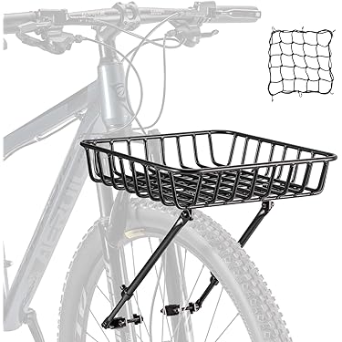 Panier Vélo Avant En Métal - Rangement Guidon Universel - Porte-bagages Panier Pour Courses