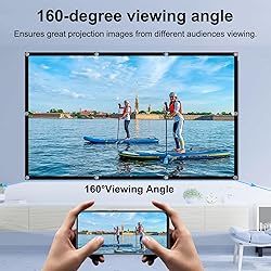 Projector Screen, DUYIKJ 84 inch Foldable Portable