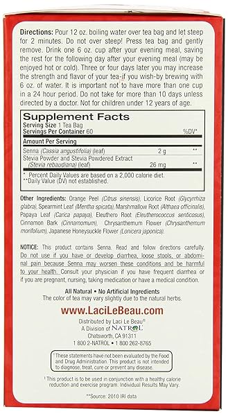 LACI LE BEAU SUPER DIET TEA ORIGINAL 60 BAG