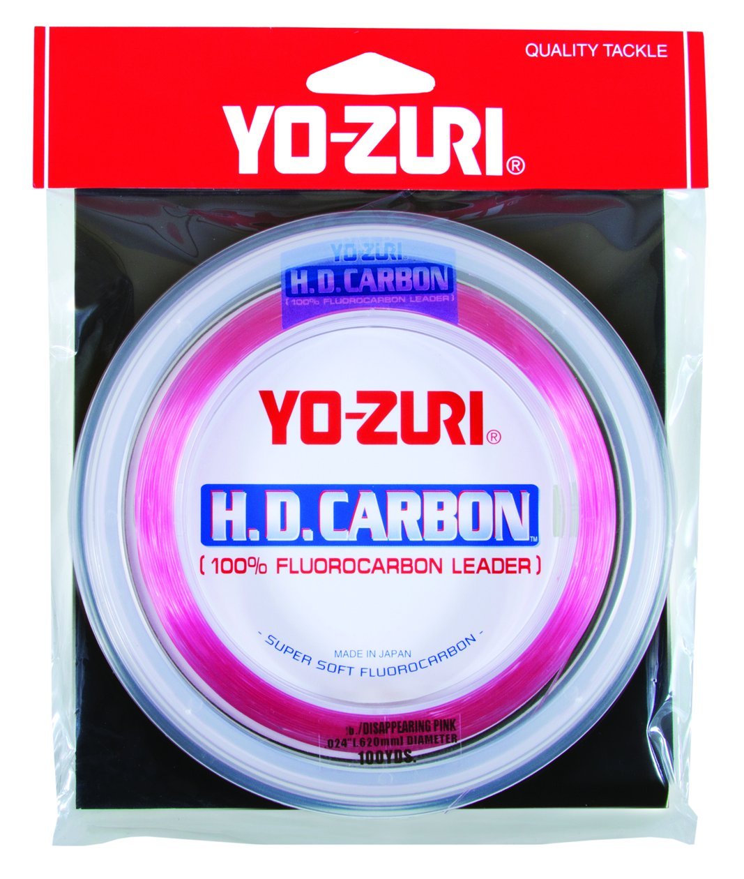 Yo-Zuri 100-Yard Fluorocarbon Leader Line, Pink, 25-Pound