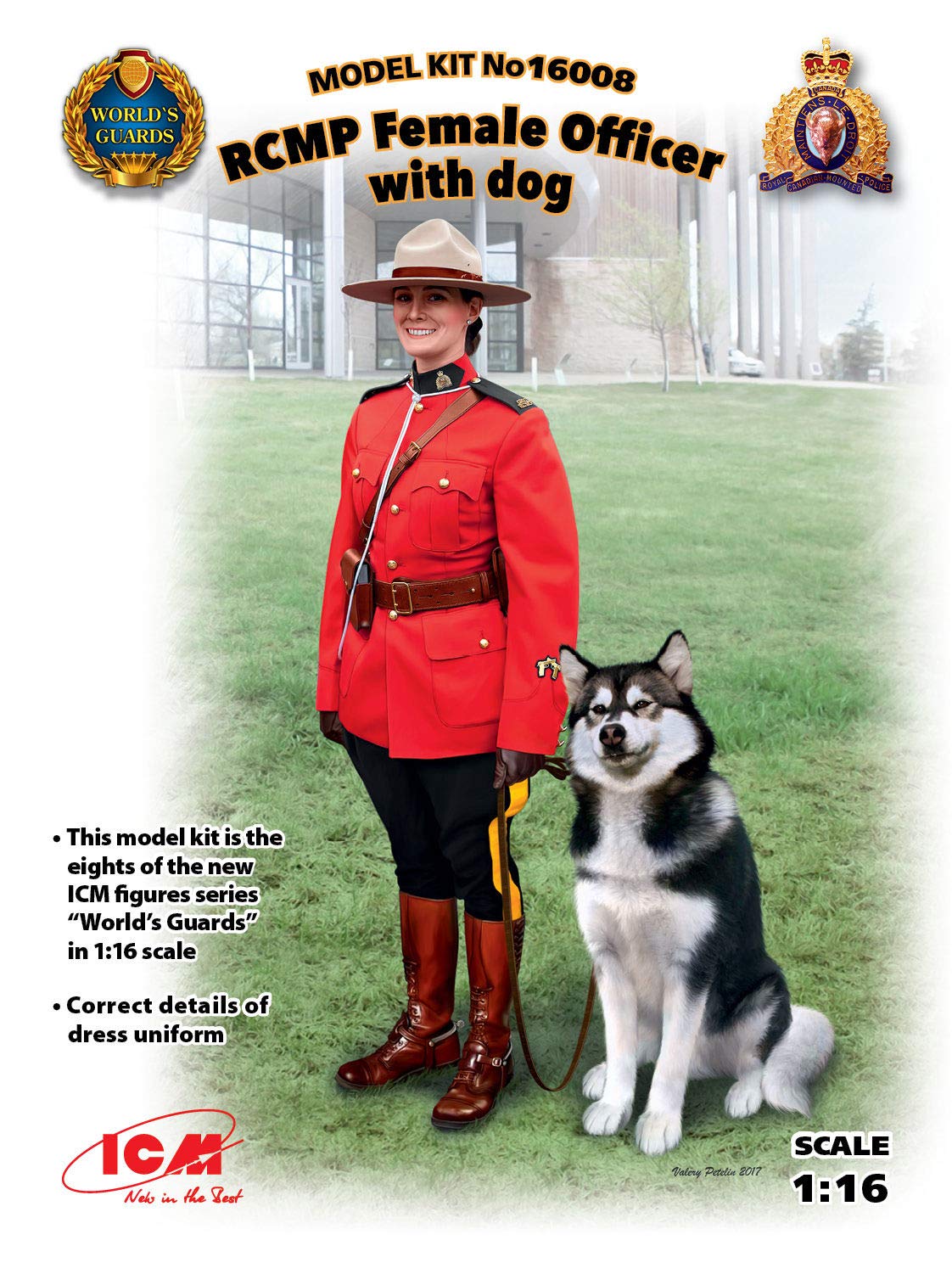 ICM 1:16 - RCMP Female Officer with Dog