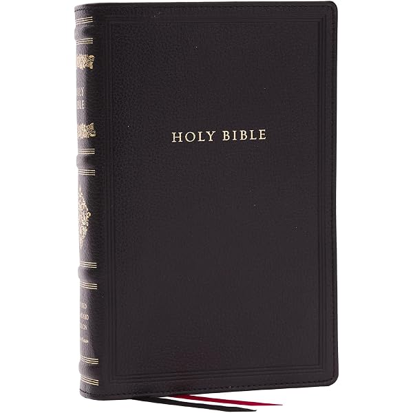 RSV Personal Size Bible with Cross References, Black Leathersoft