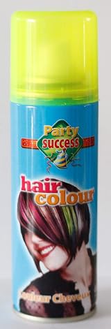 Party Success Temporary Hair Colour Spray Fluorescent Yellow 125ml view 2