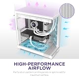 NZXT H6 Flow Compact Dual-Chamber Mid-Tower with Glass Panels White view 5