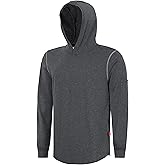 VATRENUS FR Shirts Hooded T Shirt 6oz Lightweight Heather Series Flame Resistant Heather Gray 100% C Fire Retardant Hoodie