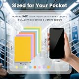 Koogel 640PCS Flash Cards 12.5x7.5cm 150gsm 8 Colour Coding System view 7