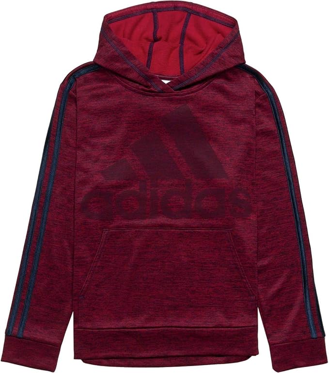 adidas Classic 2-Tone Pullover Sweatshirt - Boys' Collegiate Burgundy Heather, XL: Amazon.co.uk 