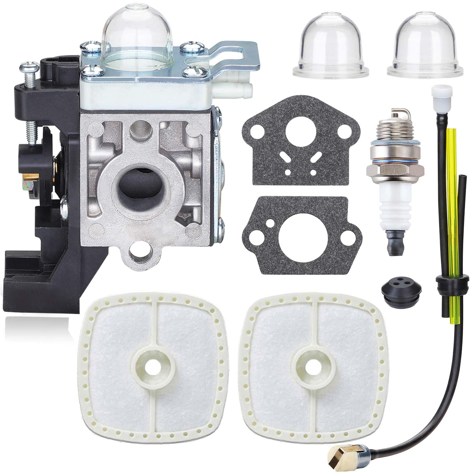 Photo 1 of HOODELL Adjustable SRM225 Carburetor for Echo GT225 PE225 PAS-225 SHC-225 RB-K93 SRM-225 Weed Eater Parts Rebuild, Easy-Start Trimmer Edger Carb with Tune Up Kit Primer Bulb