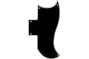 HANSHILUNPING Electric Guitar Pickguard for Gibson SG '61 Reissue Style (5 Ply Black)