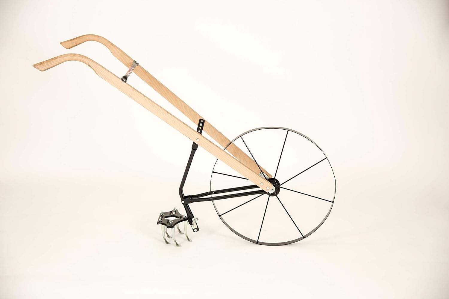Earthway 6500W High Wheel Garden Cultivator with 24-Inch Steel Wheel and Wood Handle : Hand Tillers : Garden & Outdoor