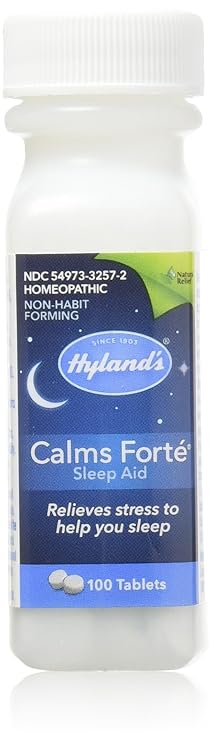 Amazon Com Hyland S Calms Forte Sleep Aid Tablets Natural Relief Of Nervous Tension And Occasional Sleeplessness 100 Tablets Pack Of 1 Medicinal Sleep Aids Beauty