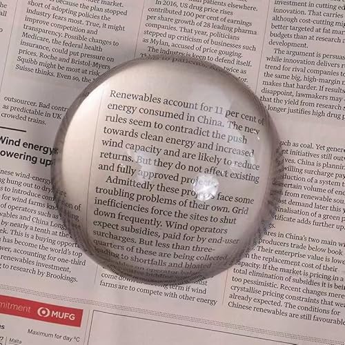 4 Inch Acrylic Paperweight Reading Magnifying Glass/Dome Magnifier
