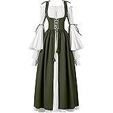 Spooktacular Creations Halloween Renaissance Costume Women, Renaissance Corset Dress, Plus Size Medieval Chemise for Cosplay