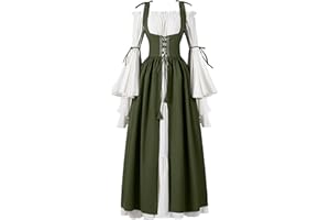 Spooktacular Creations Halloween Renaissance Costume Women, Renaissance Corset Dress, Plus Size Medieval Chemise for Cosplay