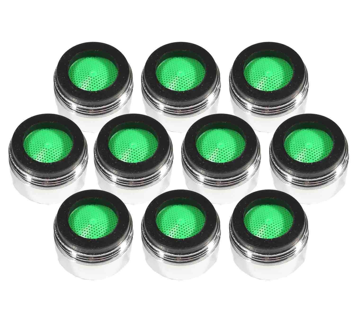 LOWENERGIE Tap Aerator 24mm Male,2ltr per Minute,Water, Energy Saving Reduce Bills Chrome. Pack Sizes (10)