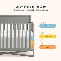 Dream On Me Owen 5-in-1 Convertible Full-Size Baby