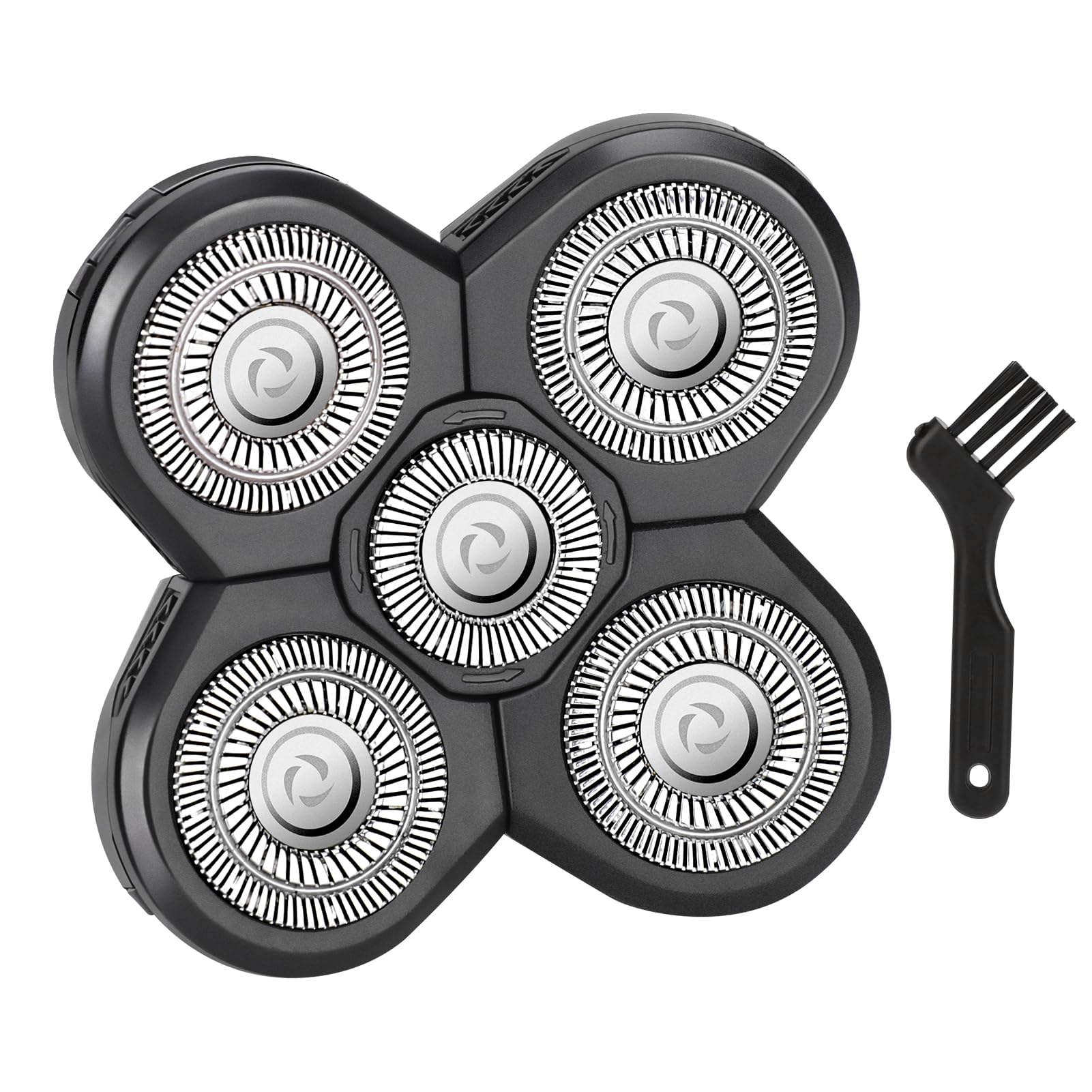 Wanocean Bald Shaver Heads Replacement, 5D Blade Trimmer Razor Accessories, Universal Electric Shaver Replacement Heads for Men