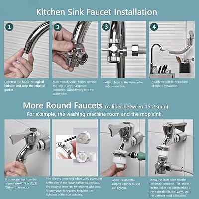 Buy Hand Shower Sink Shower Hose Sprayer Shampoo Sink Hose Sprayer Attachment Rippen Faucet Extension Tubes Metal Shower Head Adjustable Mode Copper Valve Adapter No Drilling Support Online In Turkey B08bcq3bfs